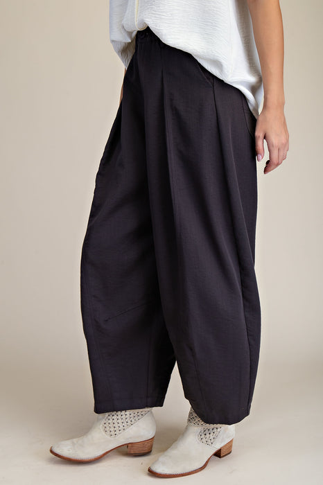 Woven Barrel Jeans