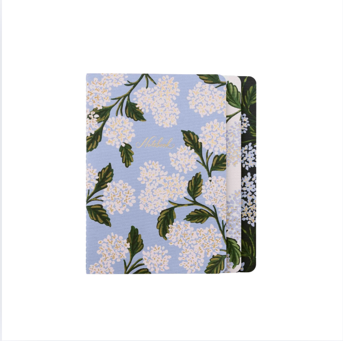 Set of 3 Notebooks Hydrangea