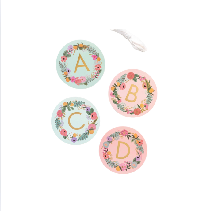 Garden Party Letter Garland