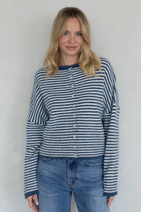 Piper Cardigan Mini Stripe