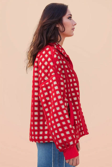 Square Print Sweater