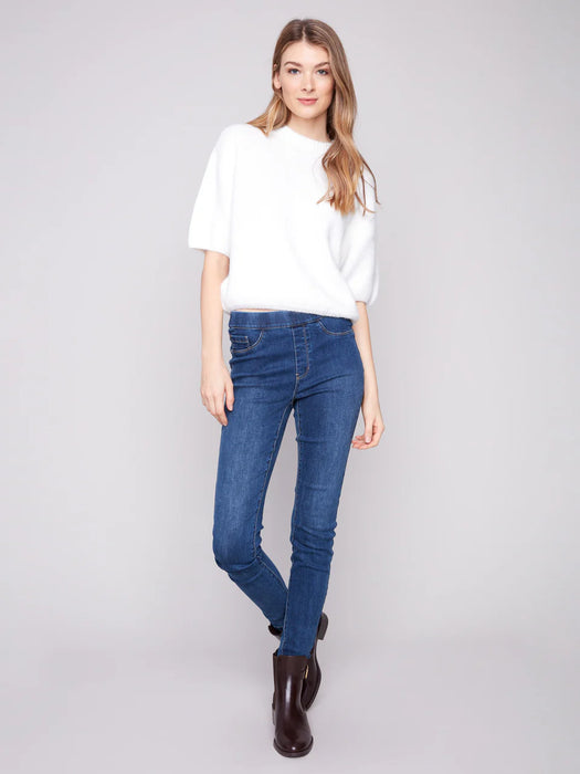 Elbow Sleeves Balloon Sweater