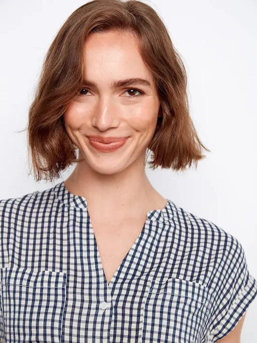 Gingham Short Sleeve Top