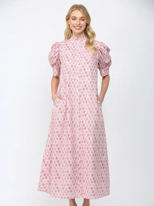 Floral Button Down Maxi Dress