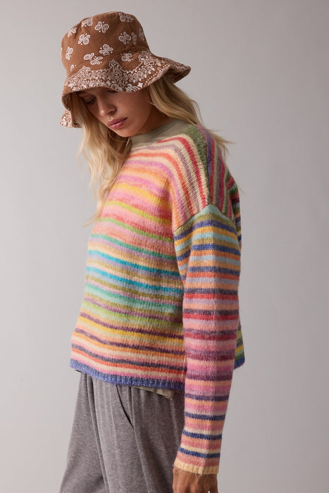 Rainbow Knit Yarn Sweater