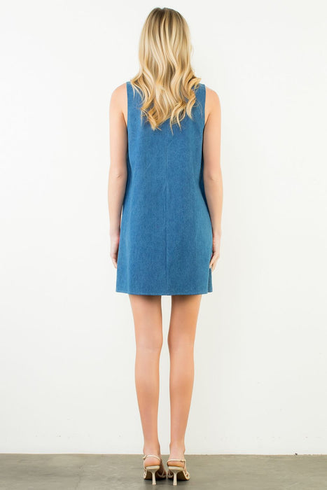 Sleeveless Embroidery Detail Dress