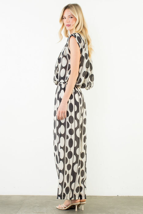 Oval Geometric Top & Pants Set