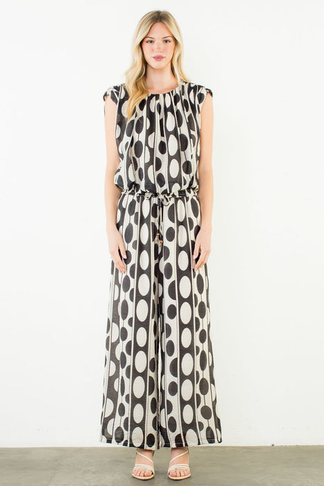 Oval Geometric Top & Pants Set