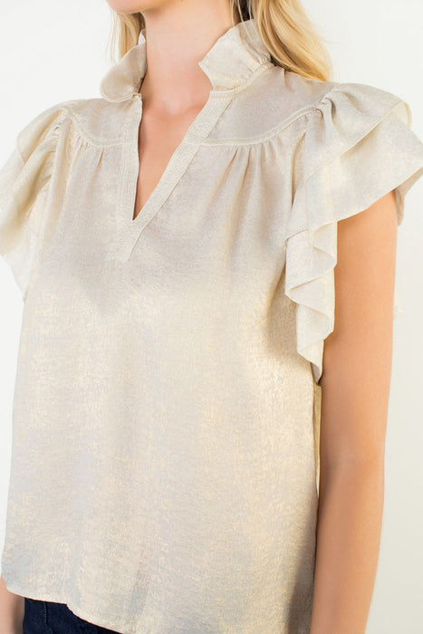 Flutter Sleeve Top