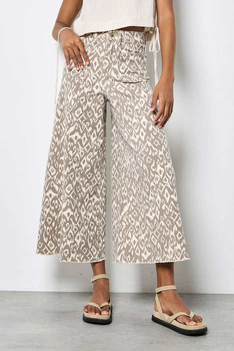 Denim Wide Leg Pant