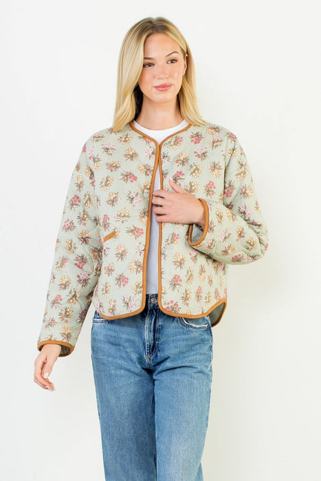 Floral Quilted Jacket