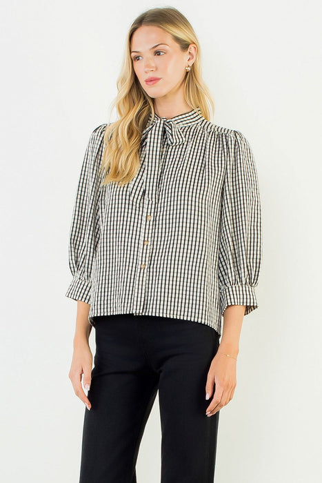 Gingham Button Up Shirt