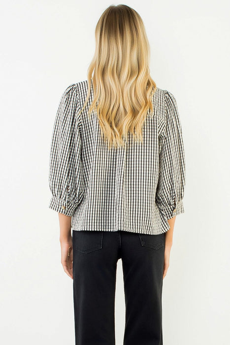 Gingham Button Up Shirt