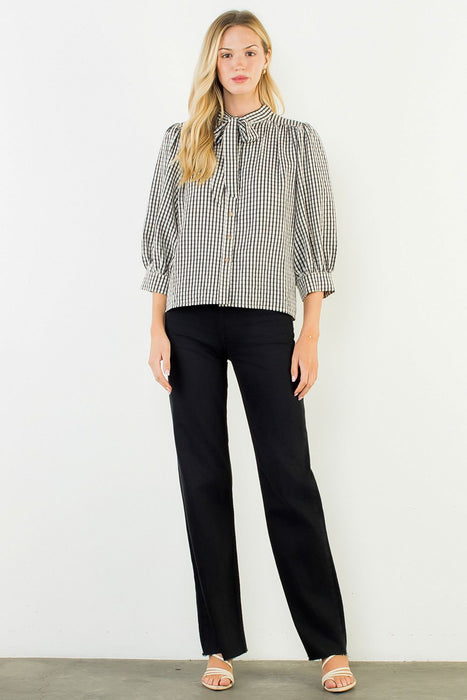 Gingham Button Up Shirt