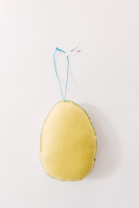 Large Felt Egg W/ Rabbit